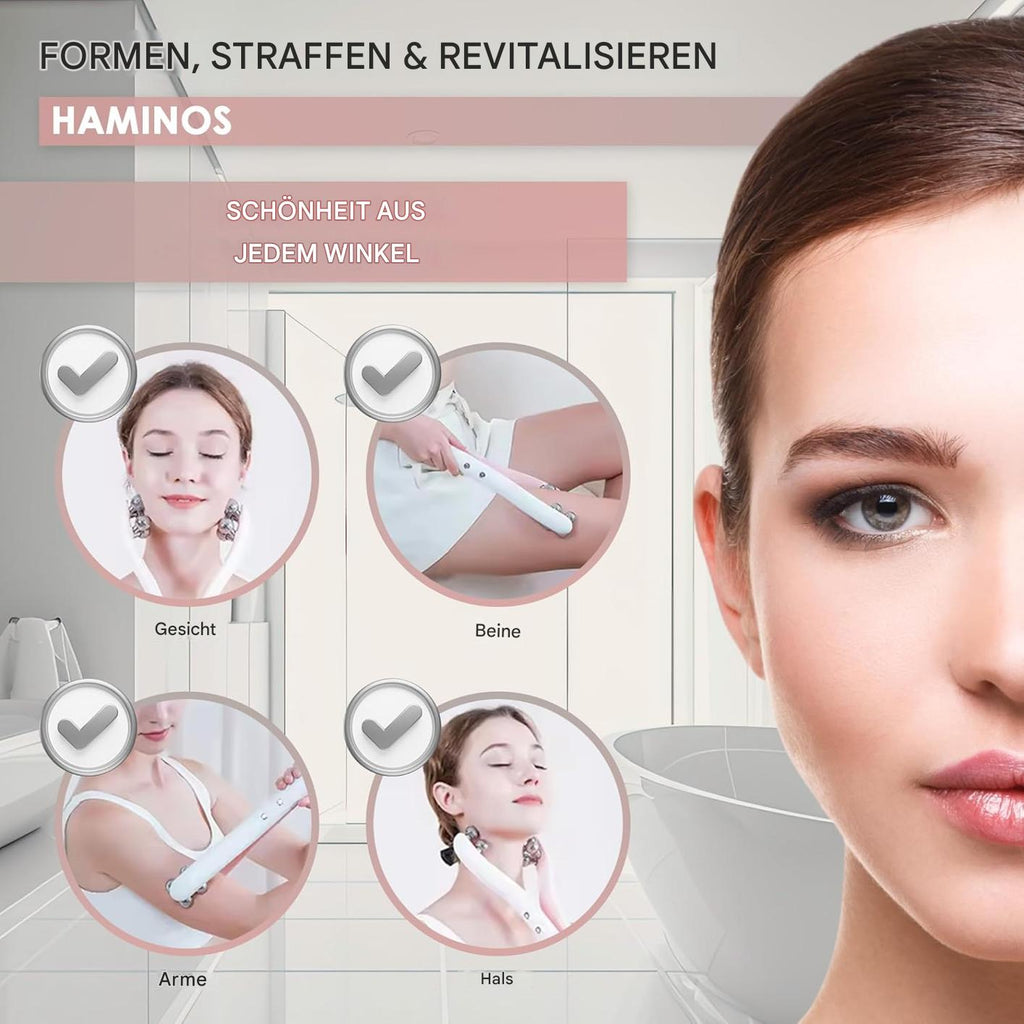 3D-Gesichtsstraffung und -konturierung mit Mikrostrom-Schönheitsmassagegerät